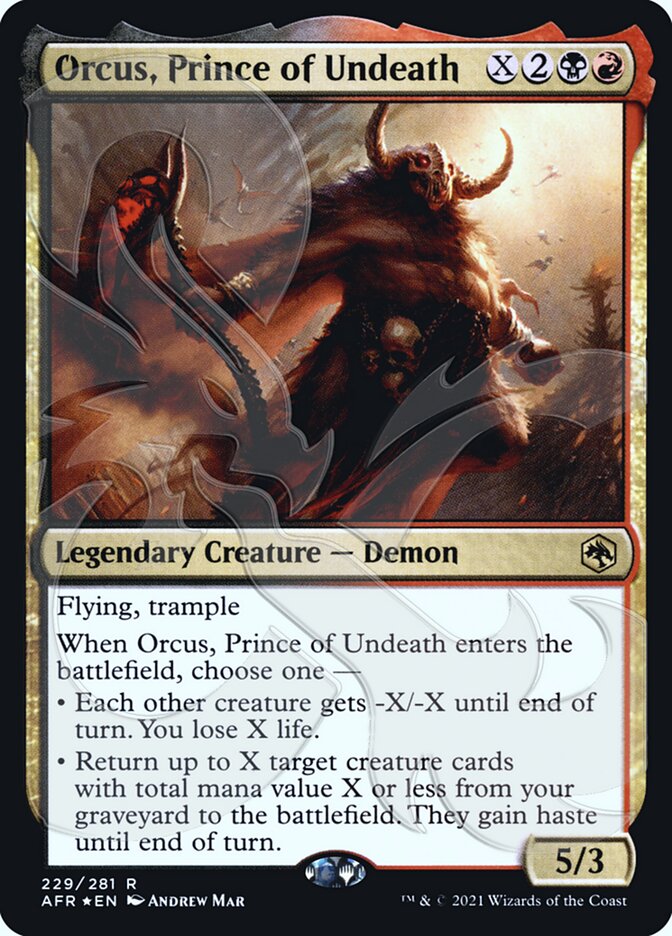 Orcus, Prince of Undeath (Ampersand Promo) [Dungeons & Dragons: Adventures in the Forgotten Realms Promos] | Good Games Modbury