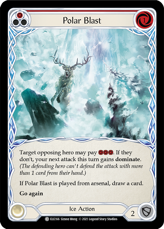 Polar Blast (Red) [ELE166] (Tales of Aria)  1st Edition Rainbow Foil | Good Games Modbury