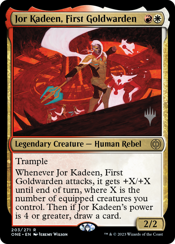 Jor Kadeen, First Goldwarden (Promo Pack) [Phyrexia: All Will Be One Promos] | Good Games Modbury