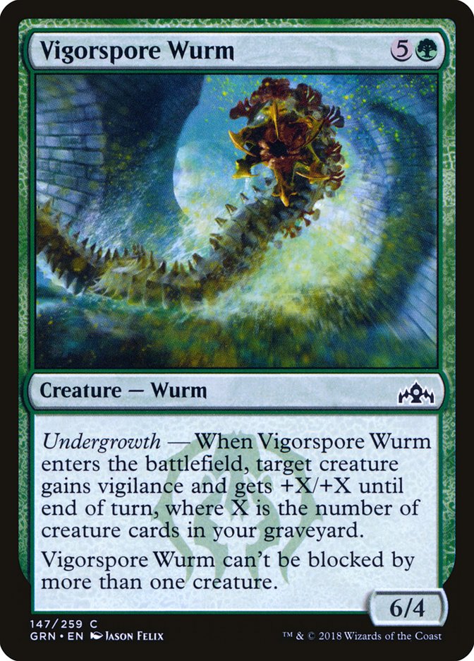 Vigorspore Wurm [Guilds of Ravnica] | Good Games Modbury