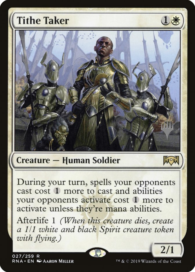 Tithe Taker (Promo Pack) [Ravnica Allegiance Promos] | Good Games Modbury