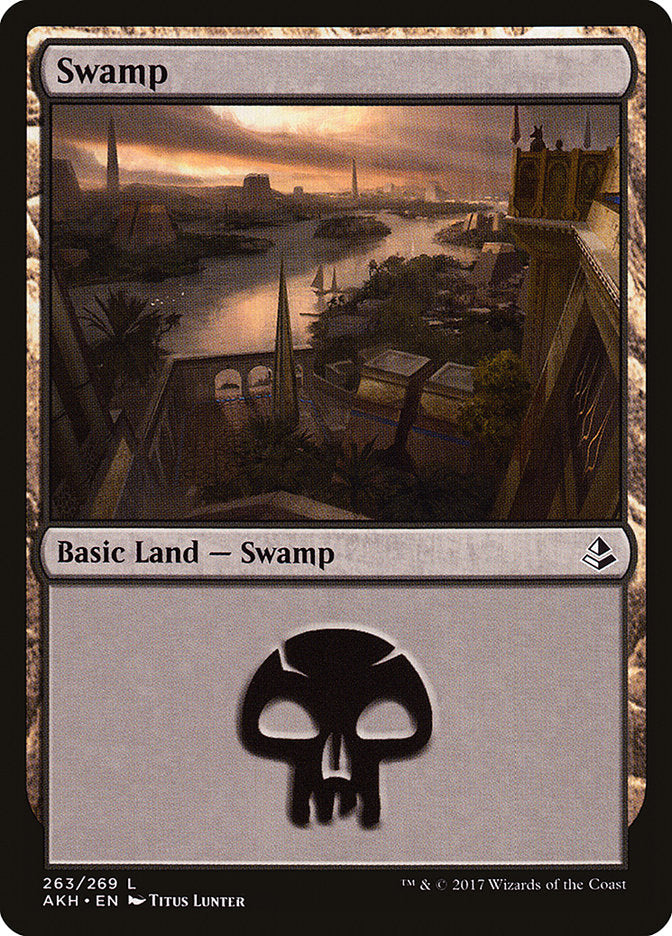 Swamp (263) [Amonkhet] | Good Games Modbury