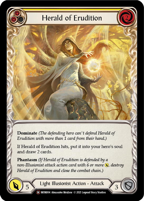 Herald of Erudition [U-MON004-RF] (Monarch Unlimited)  Unlimited Rainbow Foil | Good Games Modbury