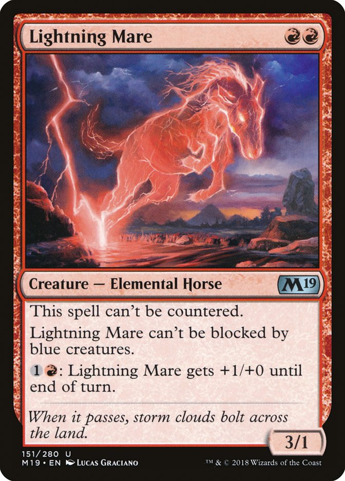 Lightning Mare [Core Set 2019] | Good Games Modbury