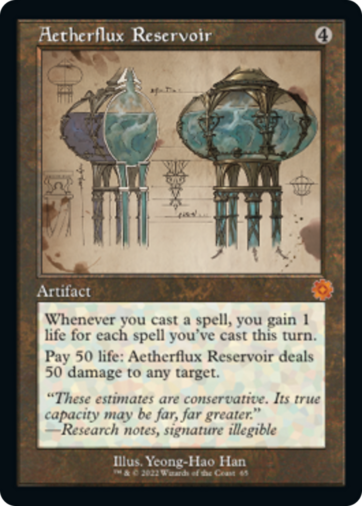 Aetherflux Reservoir (Retro Schematic) [The Brothers' War Retro Artifacts] | Good Games Modbury