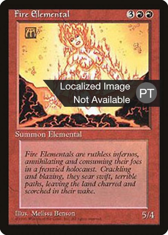 Fire Elemental [Fourth Edition (Foreign Black Border)] | Good Games Modbury