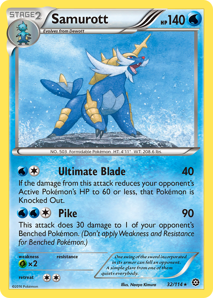 Samurott (32/114) [XY: Steam Siege] | Good Games Modbury