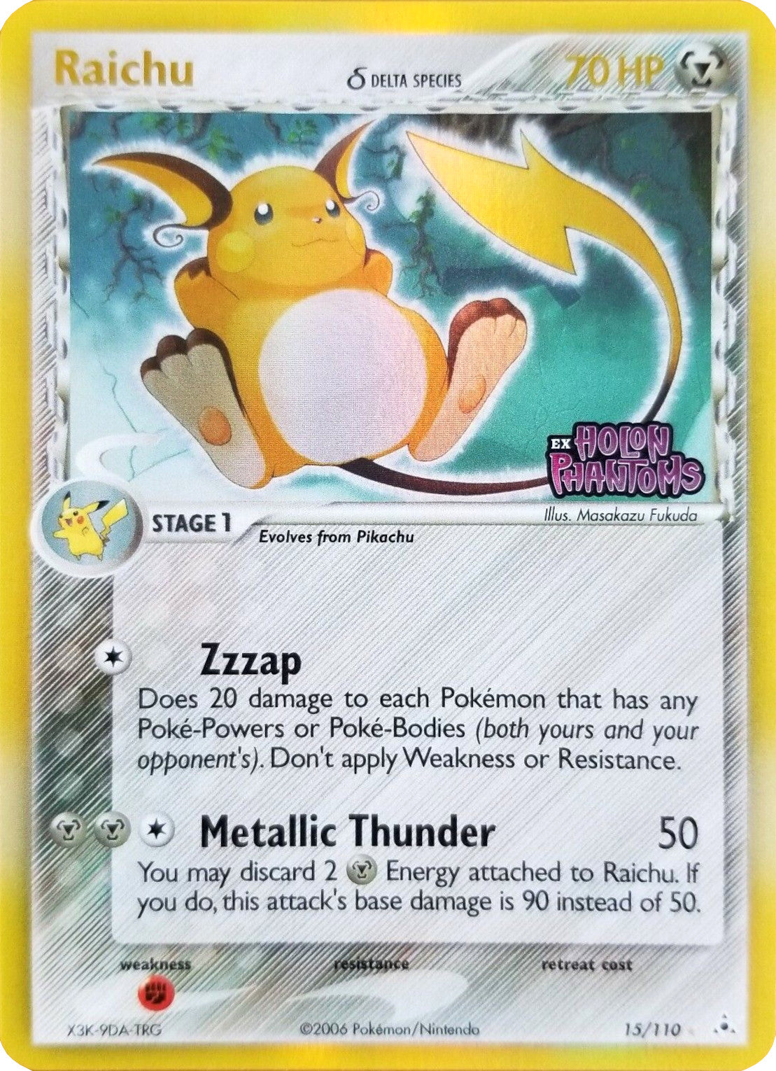 Raichu (15/110) (Delta Species) (Stamped) [EX: Holon Phantoms] | Good Games Modbury
