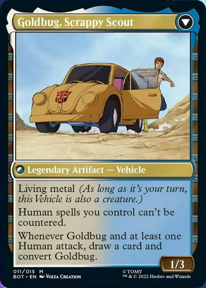 Goldbug, Humanity's Ally // Goldbug, Scrappy Scout [Universes Beyond: Transformers] | Good Games Modbury