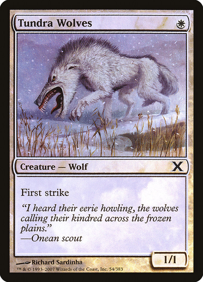 Tundra Wolves (Premium Foil) [Tenth Edition] | Good Games Modbury