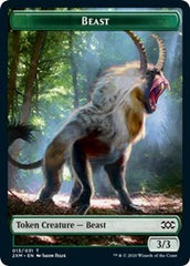 Beast // Treasure Double-Sided Token [Double Masters Tokens] | Good Games Modbury