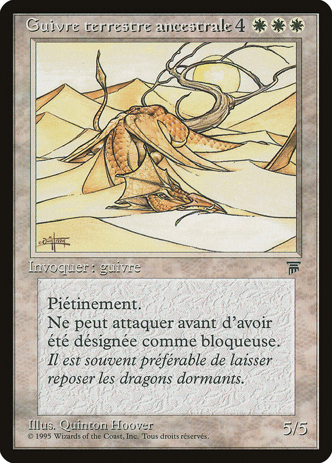 Elder Land Wurm (French) - "Guivre terrestre ancestorale" [Renaissance] | Good Games Modbury