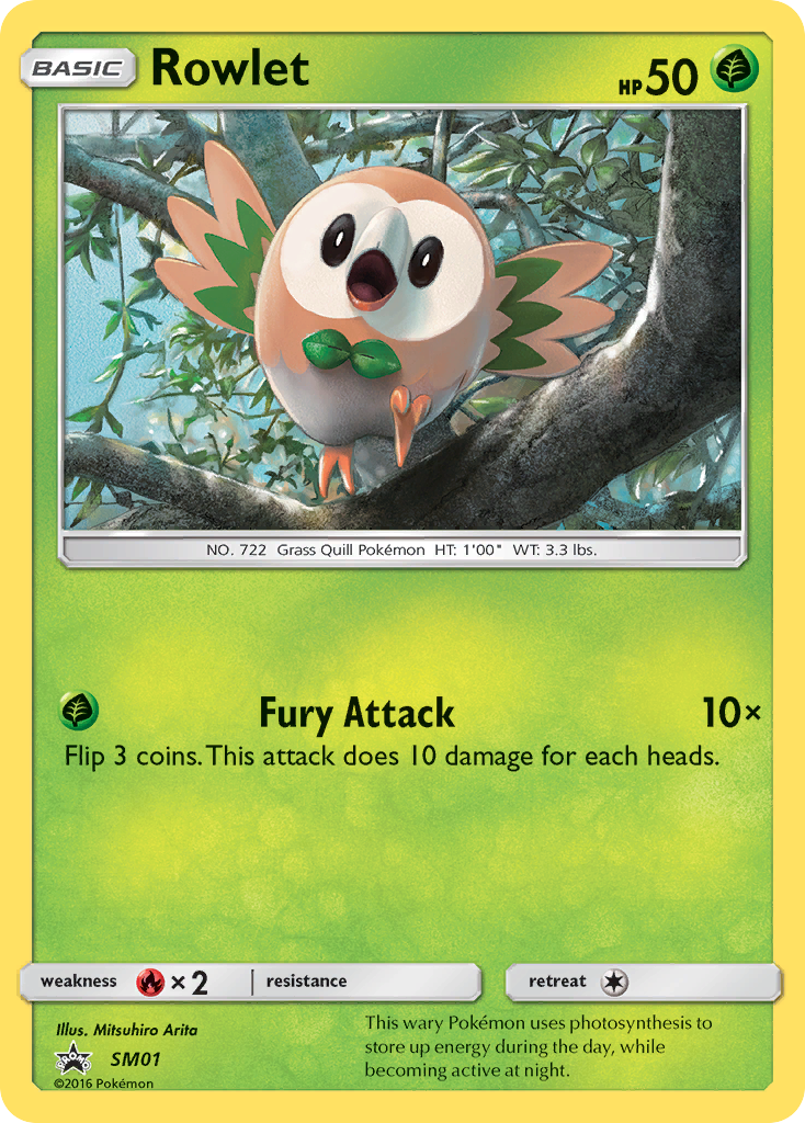 Rowlet (SM01) [Sun & Moon: Black Star Promos] | Good Games Modbury