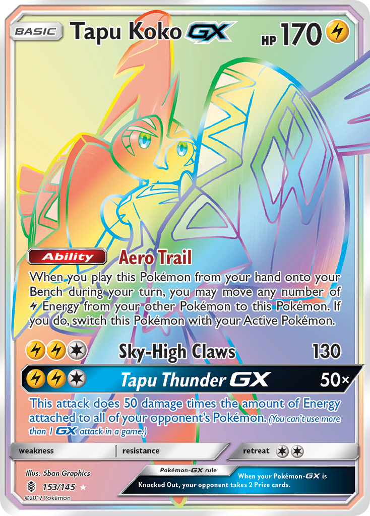 Tapu Koko GX (153/145) [Sun & Moon: Guardians Rising] | Good Games Modbury