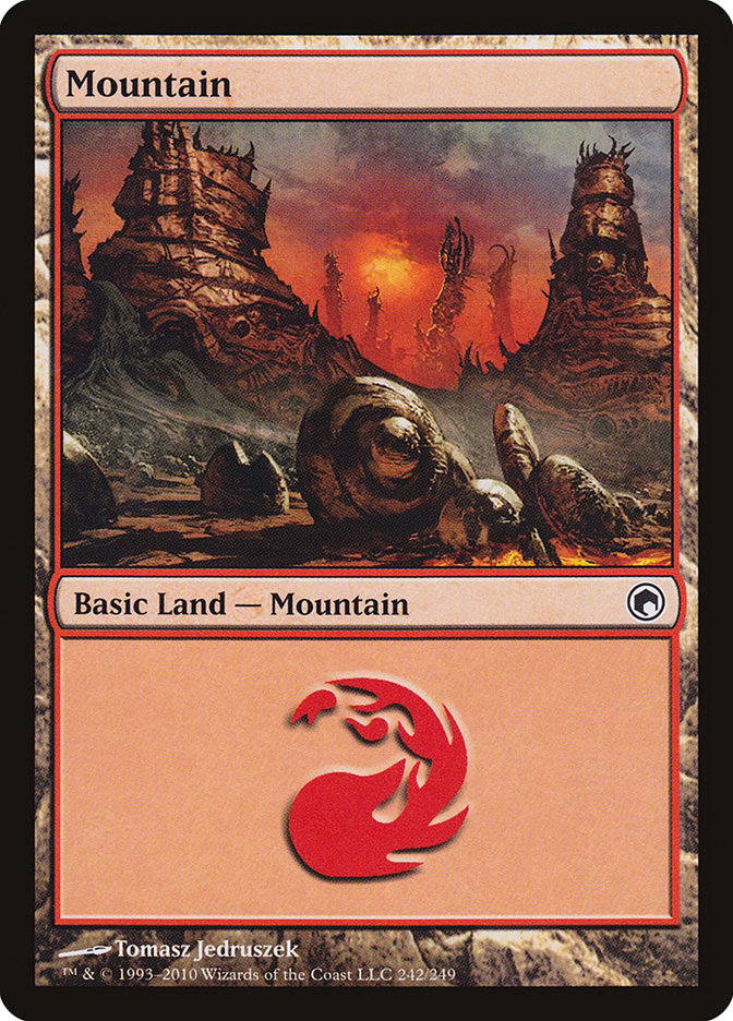 Mountain (242) [Scars of Mirrodin] | Good Games Modbury