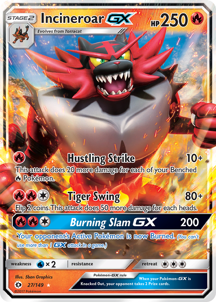 Incineroar GX (27/149) (Jumbo Card) [Sun & Moon: Base Set] | Good Games Modbury