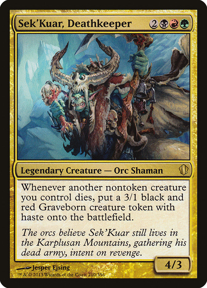 Sek'Kuar, Deathkeeper [Commander 2013] | Good Games Modbury