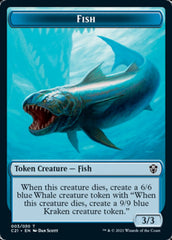 Beast (010) // Fish Double-Sided Token [Commander 2021 Tokens] | Good Games Modbury