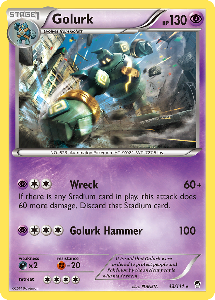 Golurk (43/111) [XY: Furious Fists] | Good Games Modbury