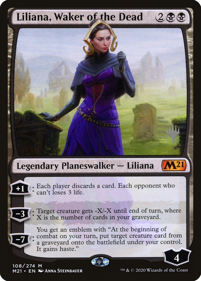 Liliana, Waker of the Dead (Promo Pack) [Core Set 2021 Promos] | Good Games Modbury