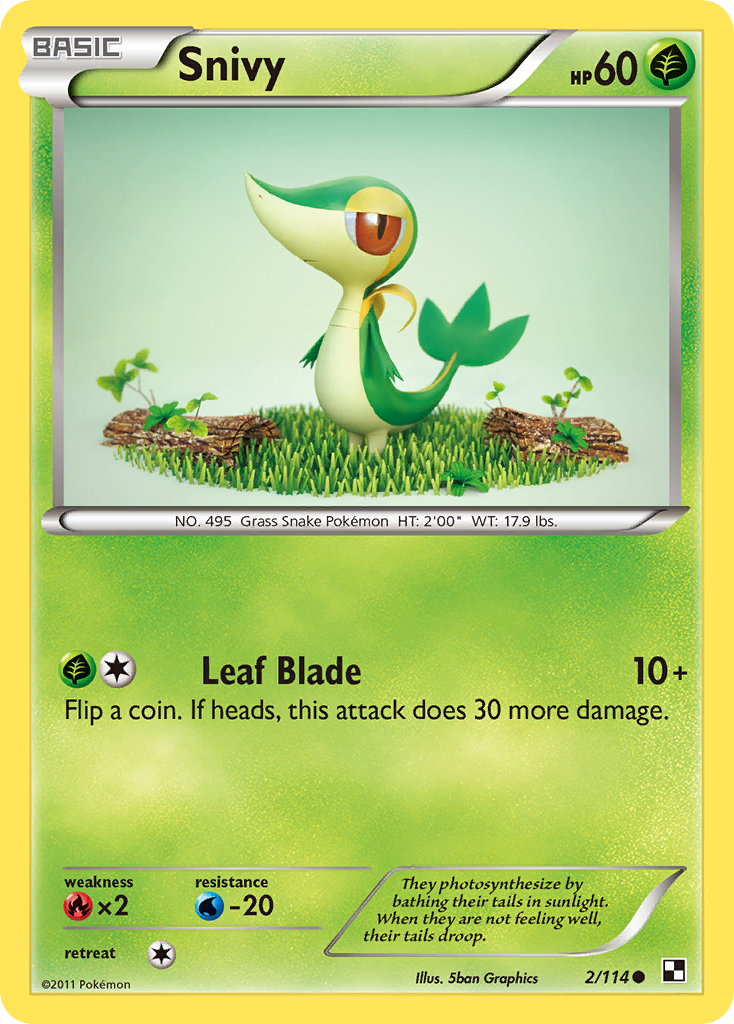 Snivy (2/114) [Black & White: Base Set] | Good Games Modbury