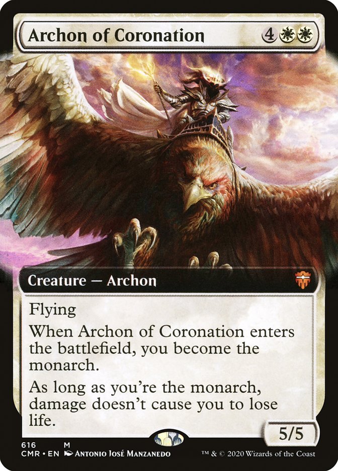 Archon of Coronation (Extended Art) [Commander Legends] | Good Games Modbury