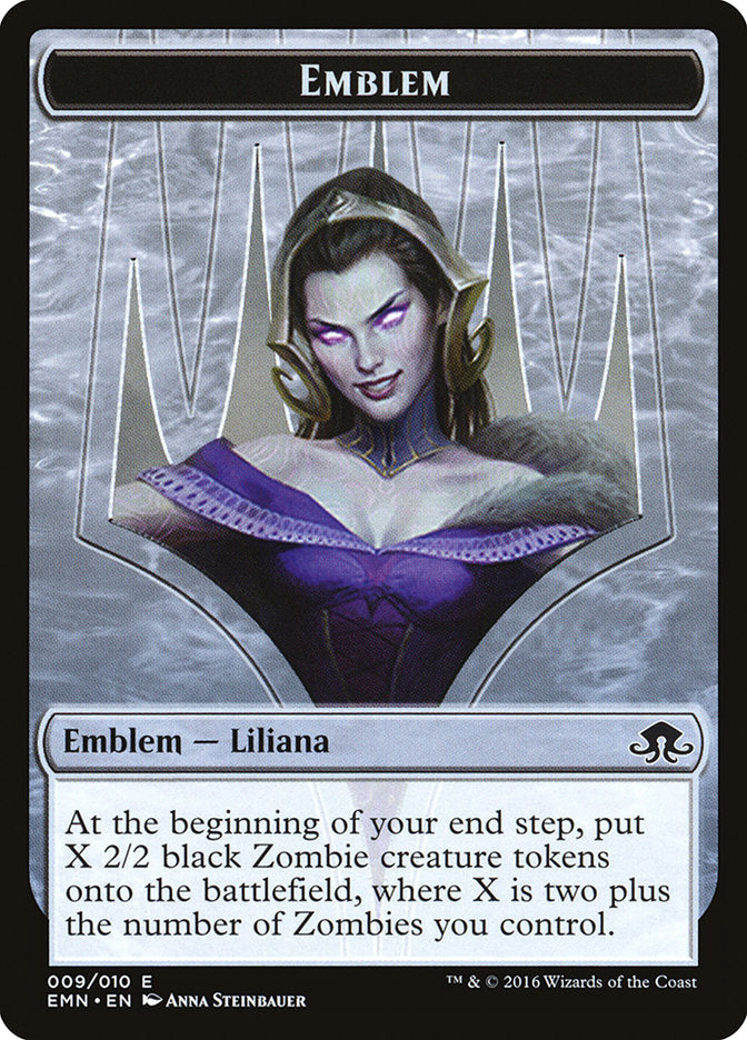 Liliana, the Last Hope Emblem [Eldritch Moon Tokens] | Good Games Modbury