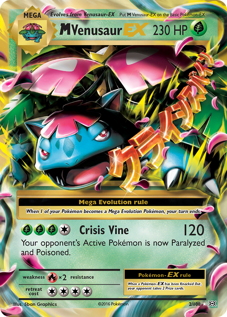 M Venusaur EX (2/108) [XY: Evolutions] | Good Games Modbury