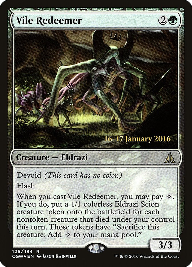 Vile Redeemer [Oath of the Gatewatch Prerelease Promos] | Good Games Modbury