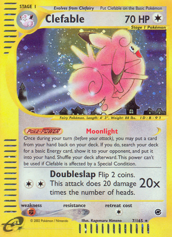 Clefable (7/165) [Expedition: Base Set] | Good Games Modbury