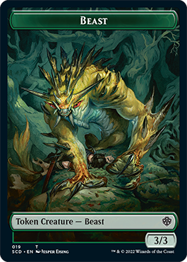 Beast // Beast Double-Sided Token [Starter Commander Decks] | Good Games Modbury