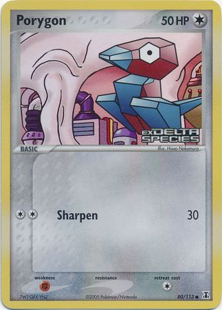 Porygon (80/113) (Stamped) [EX: Delta Species] | Good Games Modbury