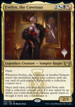 Evelyn, the Covetous (Promo Pack) [Streets of New Capenna Promos] | Good Games Modbury