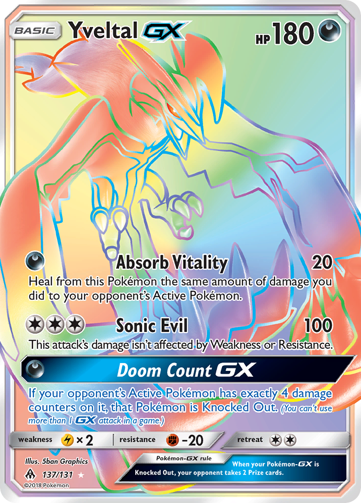 Yveltal GX (137/131) [Sun & Moon: Forbidden Light] | Good Games Modbury