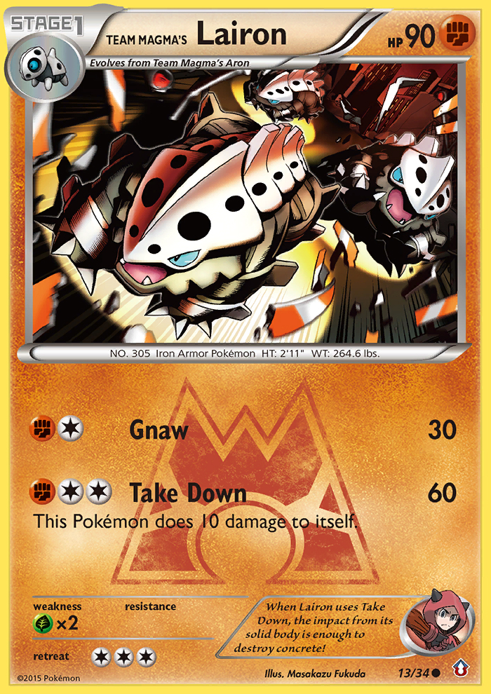 Team Magma's Lairon (13/34) [XY: Double Crisis] | Good Games Modbury