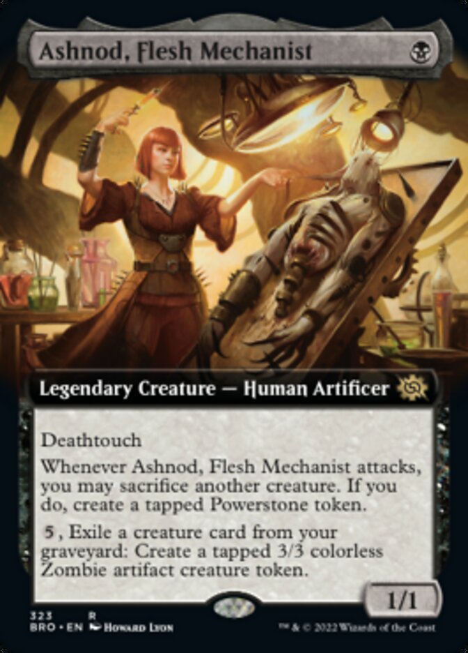 Ashnod, Flesh Mechanist (Extended Art) [The Brothers' War] | Good Games Modbury