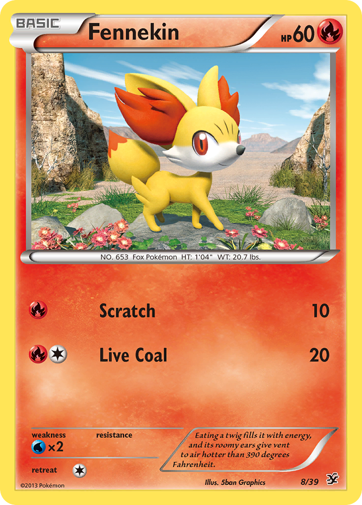 Fennekin (8/39) [XY: Kalos Starter Set] | Good Games Modbury