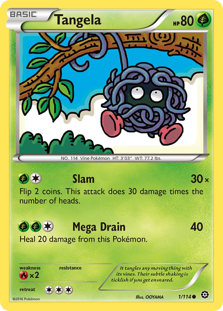 Tangela (1/114) [XY: Steam Siege] | Good Games Modbury