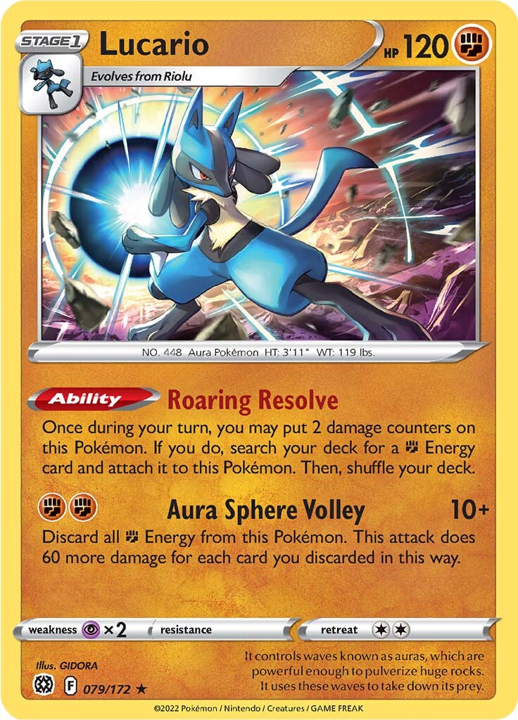 Lucario (079/172) [Sword & Shield: Brilliant Stars] | Good Games Modbury