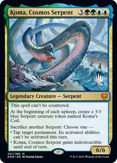 Koma, Cosmos Serpent (Promo Pack) [Kaldheim Promos] | Good Games Modbury