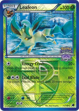 Leafeon (11/116) (States Championship Promo) [Black & White: Plasma Freeze] | Good Games Modbury