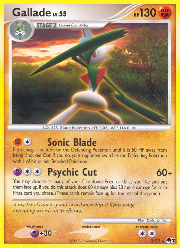 Gallade (2/17) [POP Series 7] | Good Games Modbury