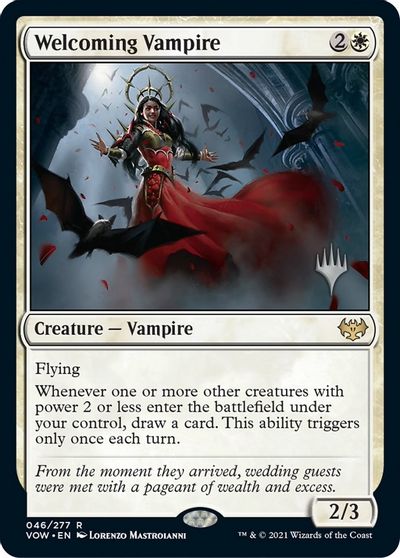 Welcoming Vampire (Promo Pack) [Innistrad: Crimson Vow Promos] | Good Games Modbury