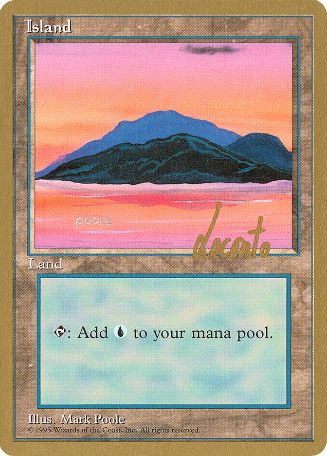 Island (ml369) (Michael Loconto) [Pro Tour Collector Set] | Good Games Modbury