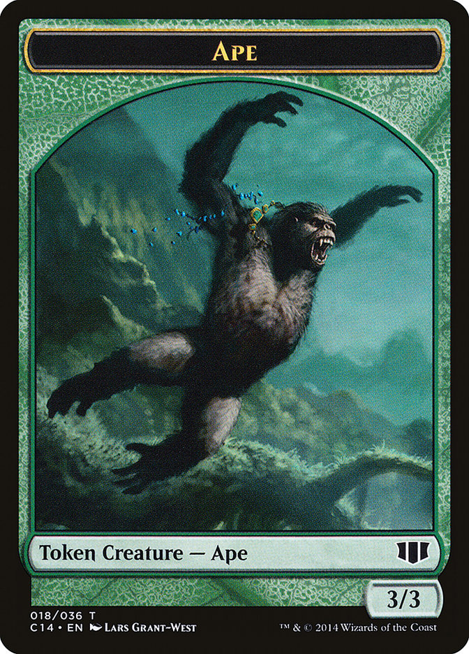 Ape // Zombie (011/036) Double-Sided Token [Commander 2014 Tokens] | Good Games Modbury