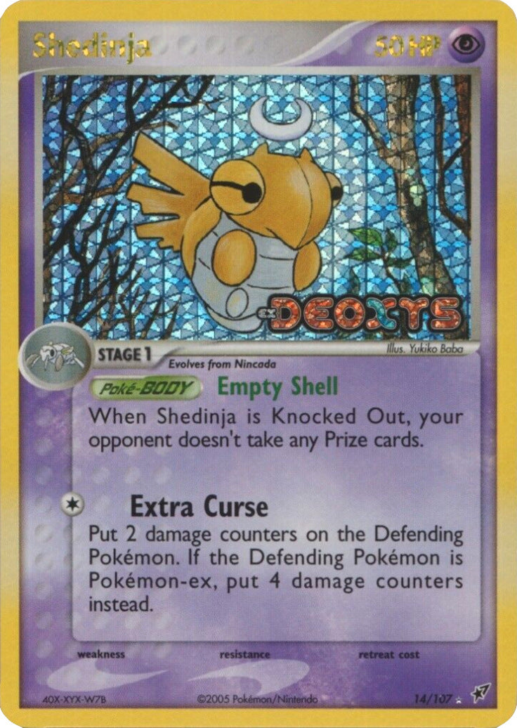 Shedinja (14/107) (Stamped) [EX: Deoxys] | Good Games Modbury