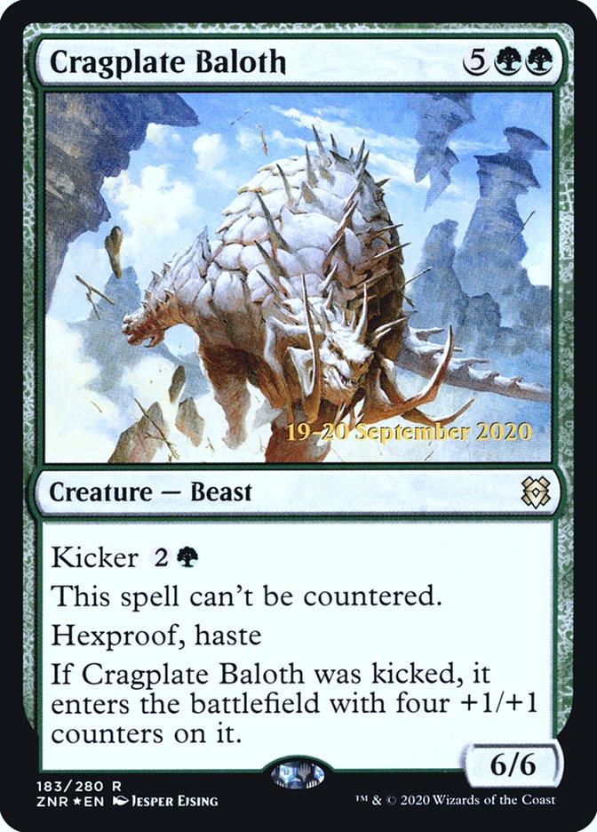 Cragplate Baloth [Zendikar Rising Prerelease Promos] | Good Games Modbury