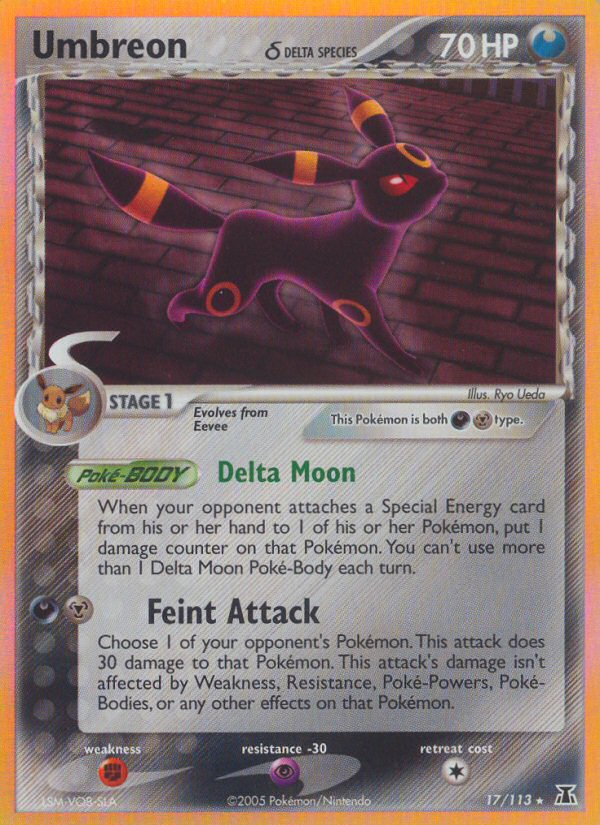 Umbreon (17/113) (Delta Species) [EX: Delta Species] | Good Games Modbury