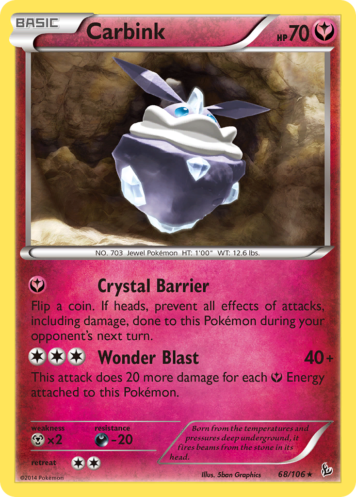 Carbink (68/106) (Theme Deck exclusive) [XY: Flashfire] | Good Games Modbury