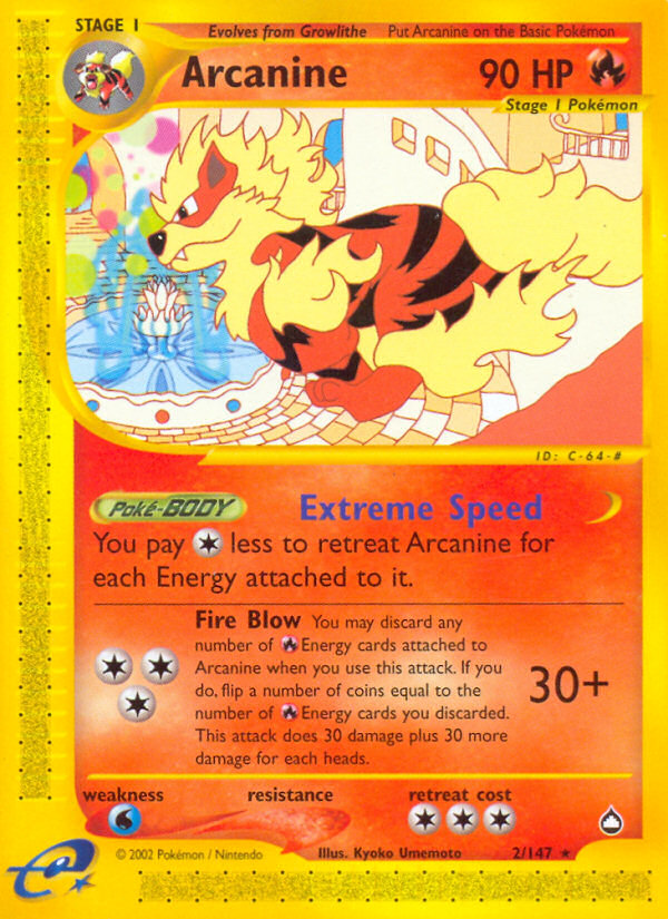 Arcanine (2/147) [Aquapolis] | Good Games Modbury